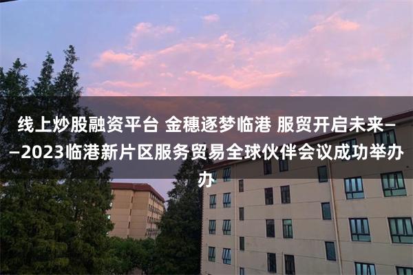 线上炒股融资平台 金穗逐梦临港 服贸开启未来——2023临港新片区服务贸易全球伙伴会议成功举办