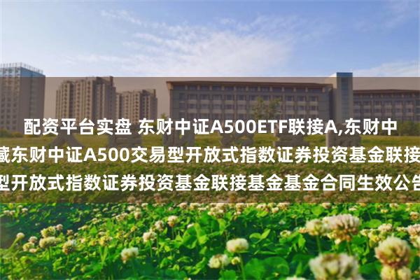 配资平台实盘 东财中证A500ETF联接A,东财中证A500ETF联接C: 西藏东财中证A500交易型开放式指数证券投资基金联接基金基金合同生效公告
