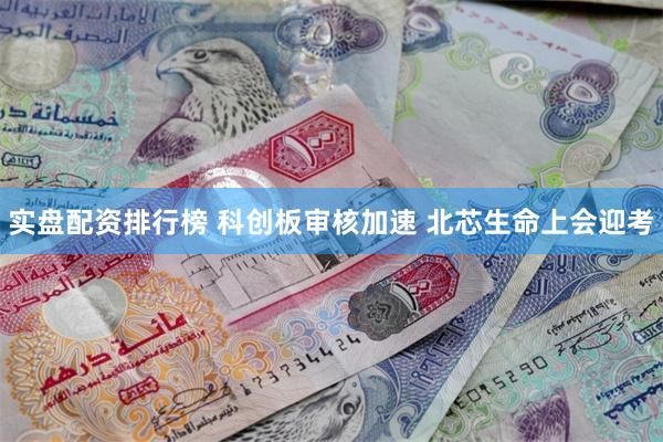 实盘配资排行榜 科创板审核加速 北芯生命上会迎考
