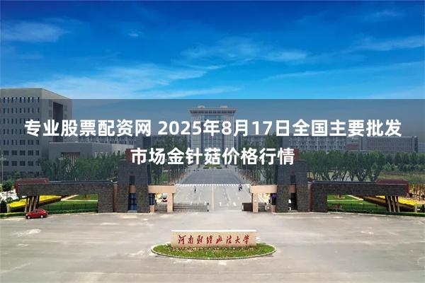 专业股票配资网 2025年8月17日全国主要批发市场金针菇价格行情